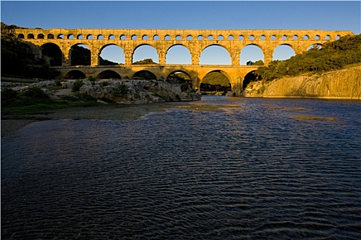 罗马水道,加尔桥,朗格多克-鲁西永大区,法国