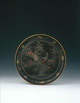 琉球,漆器,盘子,日本,艺术家,未知