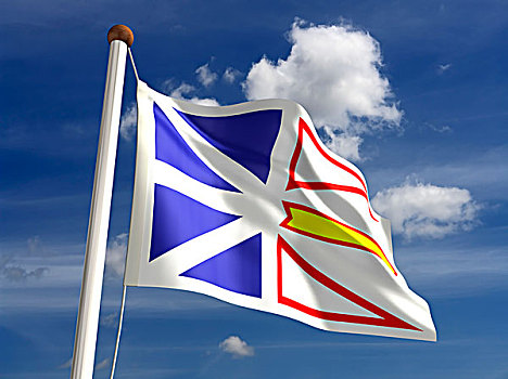 纽芬兰,旗帜,加拿大