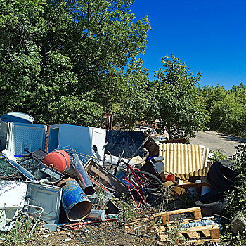 垃圾场,场所,普罗旺斯,法国