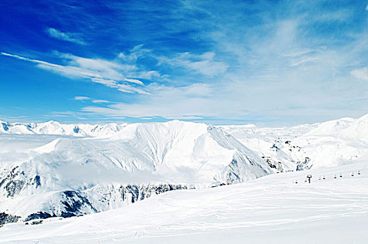 高山,雪