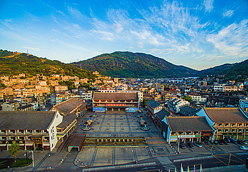 海峡广场,早晨,全景,建筑