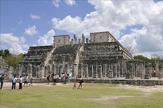 武士神庙,奇琴伊察,新,世界奇迹,玛雅,托尔特克文明,考古,挖掘,尤卡坦半岛,墨西哥,中美洲