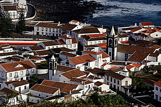 风景,上方,岛屿,亚速尔群岛,葡萄牙