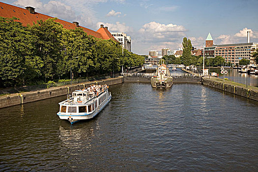 河,旅游,船,柏林,德国,欧洲