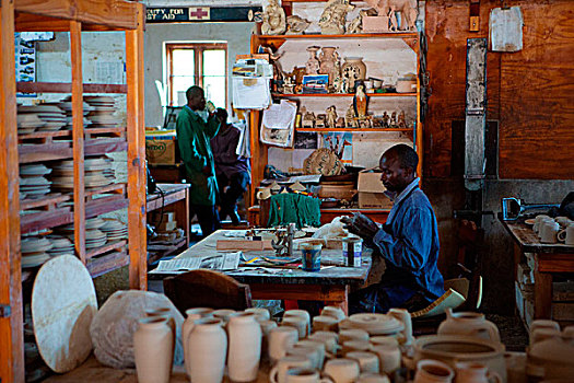 非洲,马拉维,利隆圭,地区,陶器,产业
