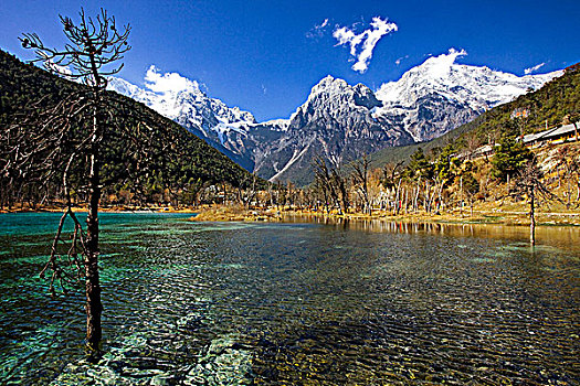 玉龙雪山湖景