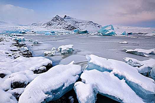 冰河,泻湖,冰岛