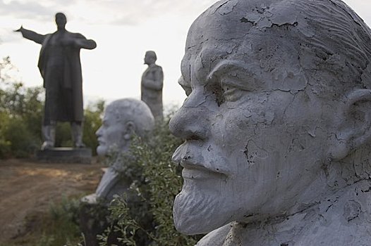 列宁,雕塑,哈萨克斯坦
