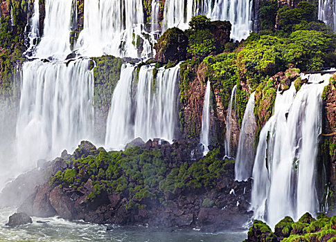 伊瓜苏瀑布,序列,瀑布,世界,巴西,阿根廷,边界