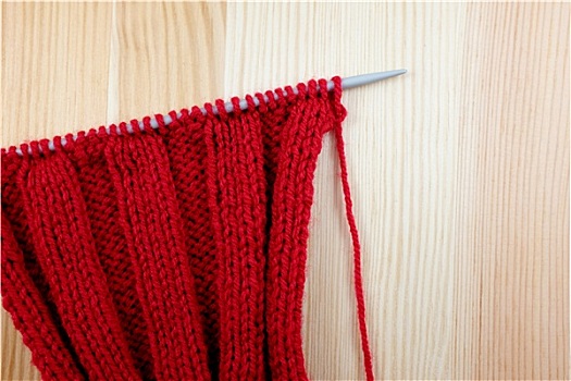 红色,编织品,针,缝合