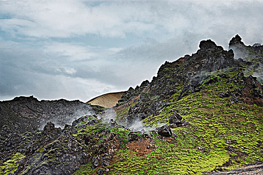 岩石,风景,兰德玛纳,冰岛