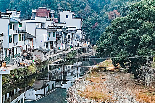 江西省婺源县赋春镇长溪村居民住宅建筑景观