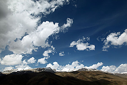 西藏,高原,蓝天,白云,湖水,0077
