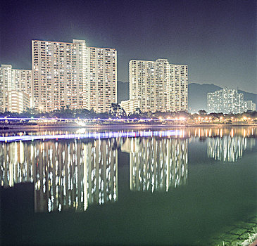 香港,夜晚