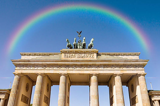 勃兰登堡门,彩虹,柏林