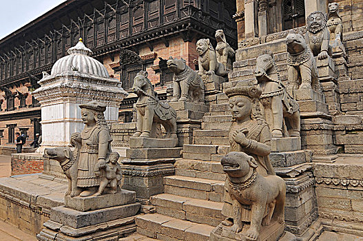 尼泊尔,巴克塔普尔,庙宇