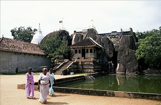 斯里兰卡,阿努拉达普拉,石头,庙宇,靠近,博物馆,浅浮雕,雕刻,罐,重要,安静,地点