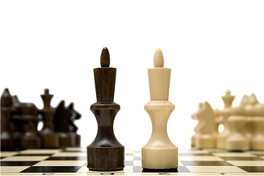 下棋,国王,对抗,概念