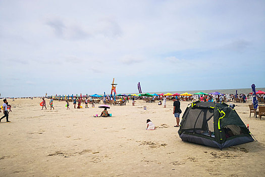 广西北海银滩夏日风光