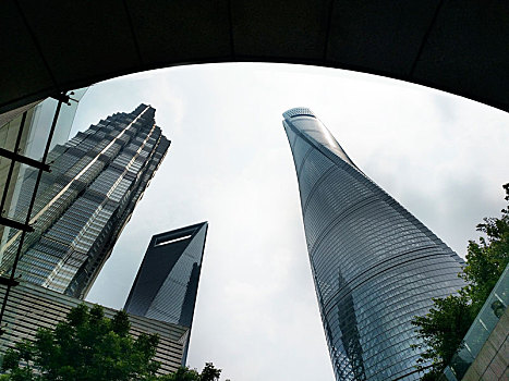 上海,中心,高层建筑