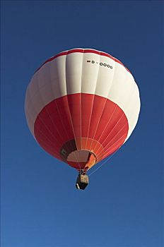 热气球,正面,蓝天,汉堡市,德国