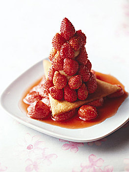 野草莓,奶油甜酥饼,果料小馅饼