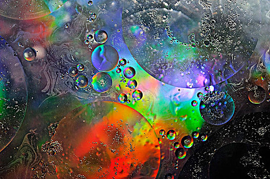 水滴,球体,搬进,随机性,道路,创作,宇宙,彩色