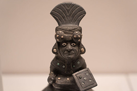 秘鲁拉斯瓦卡斯博物馆莫切文化勇士与俘虏形陶瓶