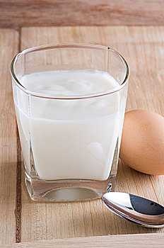 酸奶与煮鸡蛋