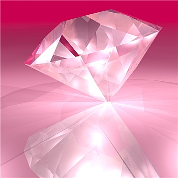 粉色,钻石