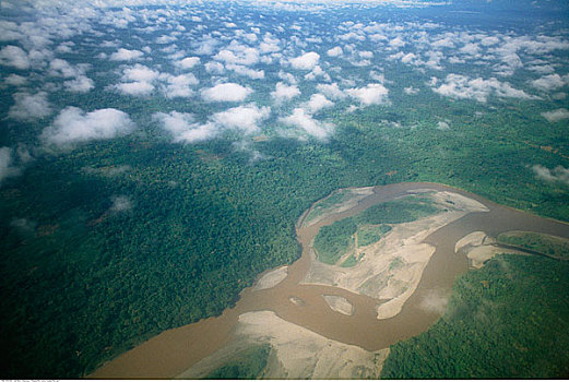航拍,亚马逊盆地,厄瓜多尔