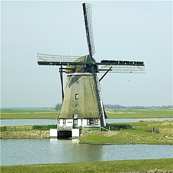 风车,特塞尔,岛屿,荷兰
