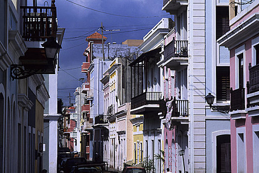 波多黎各,老,圣胡安,殖民建筑