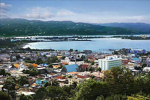 俯视,蒙特戈湾,牙买加