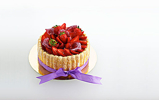 迷你,草莓糕点,紫色