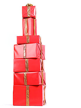堆,红色,礼盒,一堆,形状,酒,瓶子