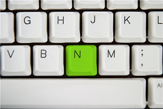 电脑键盘,字母n