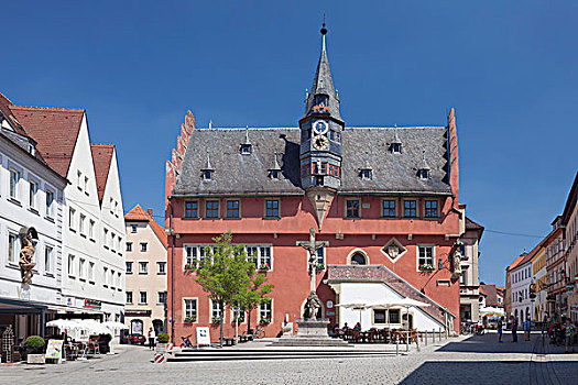 市政厅,弗兰克尼亚,巴伐利亚,德国,欧洲