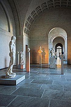 大厅,古代雕塑展览馆,慕尼黑,巴伐利亚,上巴伐利亚,德国,欧洲