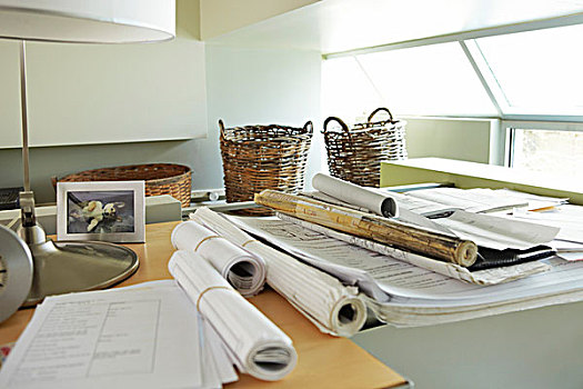 纸卷,书桌,办公室