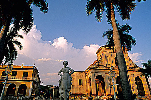 古巴,特立尼达,马约尔广场,圣三一教堂