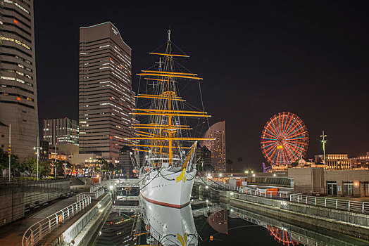 日本横滨夜景
