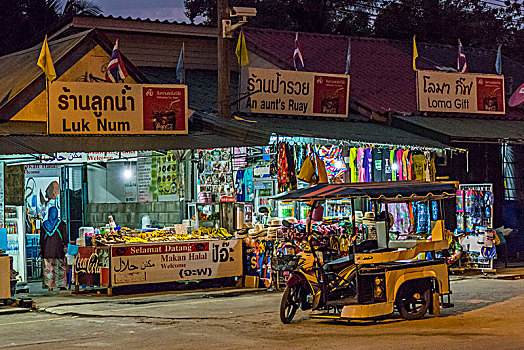 商店,海滩,泰国
