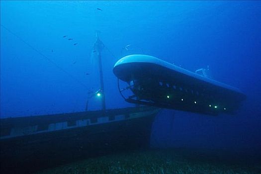 夏威夷,毛伊岛,拉海纳,亚特兰蒂斯,潜水艇,十二月,2005年