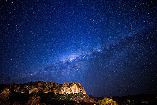 madagascar马达加斯加星夜夜空银河系