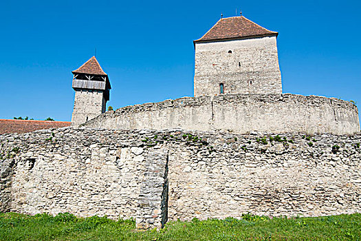 城堡,世界遗产,阿尔巴,罗马尼亚,欧洲