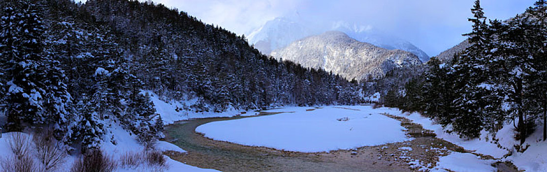 伊萨河,乡村,全景