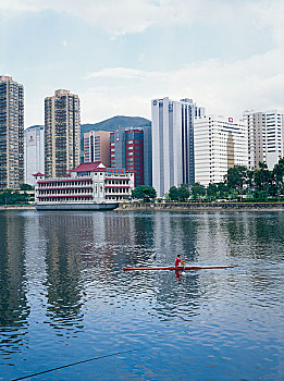 香港回归十周年图片展览沙田城门河