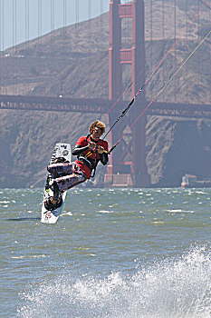 加利福尼亚,旧金山,莫迪卡,正面,风筝冲浪,2007年,竞争